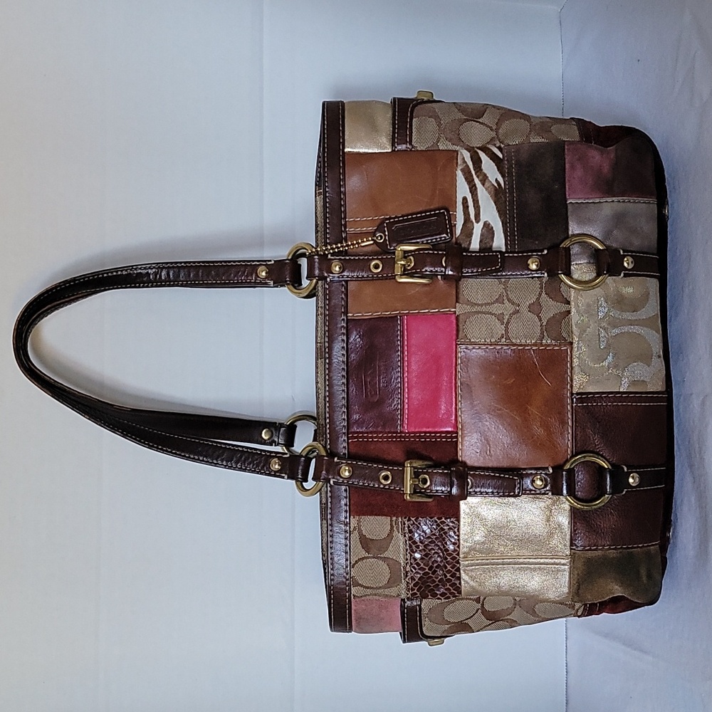 Coach Multicolor Patchwork Shoulder Bag